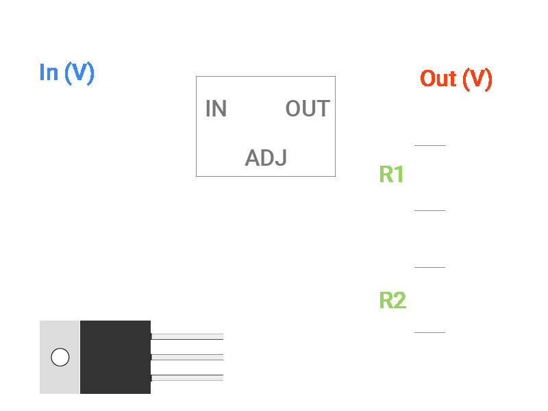 Câblage LM317
