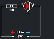 Schéma du circuit de la LED
