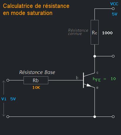 Base Resistor Calculator Circuit
